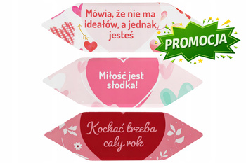 Krówki ciągutki na Walentynki 1kg Prezent Mleczne mix wzorów Promocja