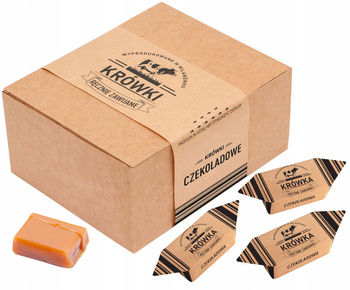 Chocolate fudge candies in 1 kg box