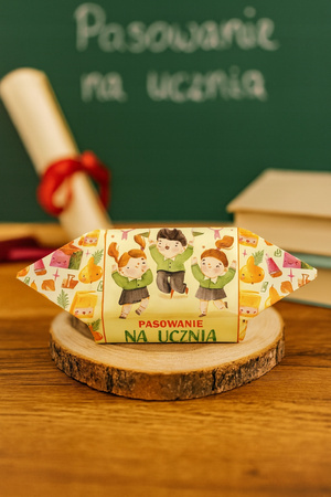 Krówki na Pasowanie na Ucznia - upominek dla dzieci i szkół wz 1 1kg