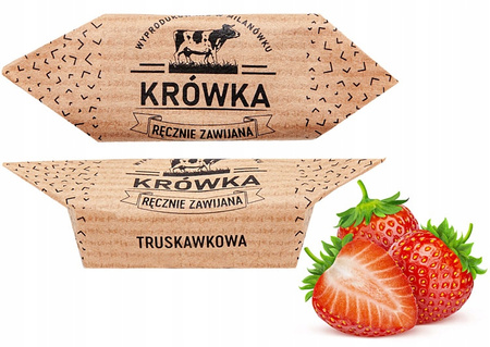 Krówki ciągutki truskawkowe 0,5kg