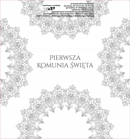 Krówki ciągutki na pierwszą Komunię Świętą wzór 3