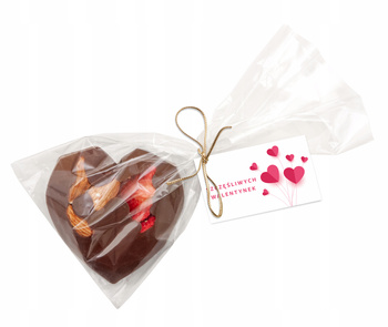 Czekoladowe Serce z owocami na Walentynki wz 2 40g