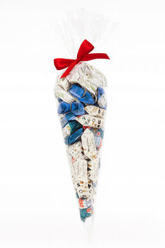 Świąteczny rożek z krówkami - Boże Narodzenie, Mikołajki 700g