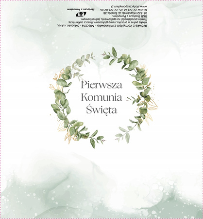 Krówki ciągutki na pierwszą Komunię Świętą wzór 2