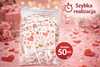 Lizaki Walentynkowe Serce ZESTAW 50 szt. Prezent 250 g