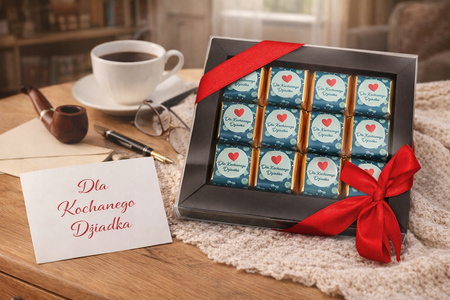 Prezent na Dzień Dziadka Bombonierka Praliny 12 szt. 204g