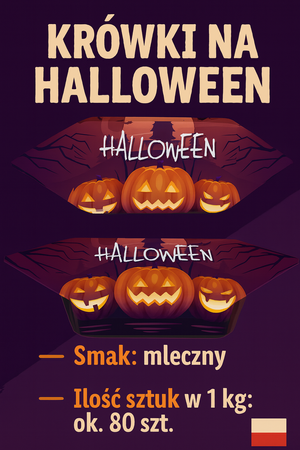 Krówki ciągutki mleczne Halloween wz3