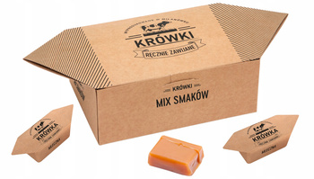 Krówki ciągutki mix w pudełku krówka 300g