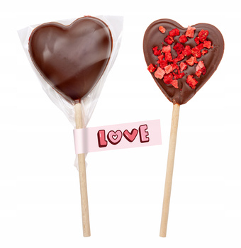 Czekoladowy Lizak-Prezent na Walentynki, Dzień Matki, Kobiet, Dzieci wz 1