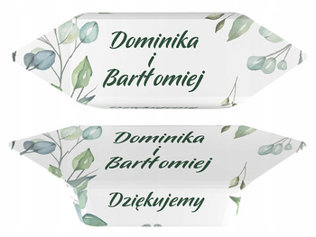 Krówki ciągutki na ślub, wesele z imionami młodej pary 1kg