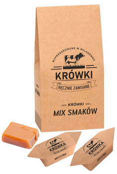 Krówki ciągutki MIX smaków w torebce 350g