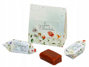 Winiety - Pudełko z krówkami na ślub, wesele kpl. 10 szt. wz 3