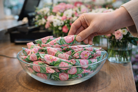 Krówki Miłego Dnia poczęstunek słoneczniki