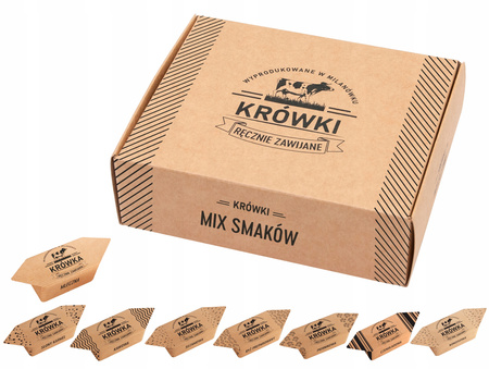 Krówki ciągutki MIX smaków w pudełku 250g