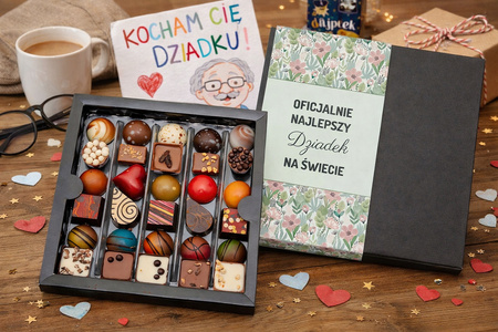 Bombonierka na Dzień Dziadka prezent czekoladki dla Dziadka 250 g