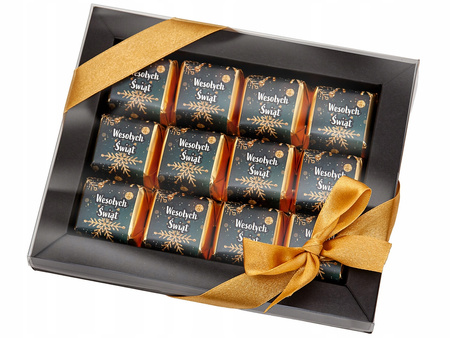 Bombonierka na Boże Narodzenie - zestaw 12 czekoladek 204g