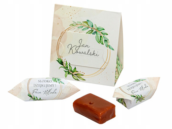 Winiety - Pudełko z krówkami na ślub, wesele kpl. 10 szt. wz 1