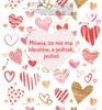 Krówki na Walentynki sentencje mix wzorów 1kg