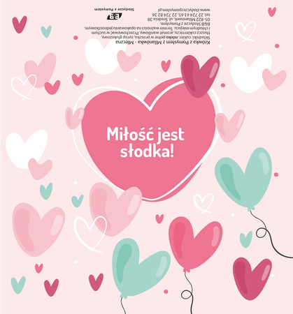 Krówki na Walentynki sentencje mix wzorów 1kg