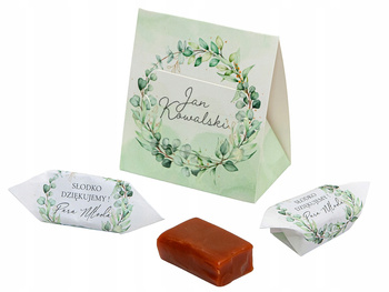 Winiety - Pudełko z krówkami na ślub, wesele kpl. 10 szt. wz 2