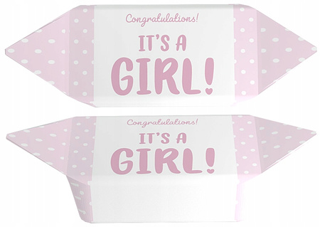 Baby Shower fudge candies design no.4 - It's a Girl!