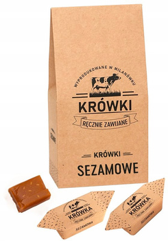 Krówki ciągutki sezamowe w torebce 350g