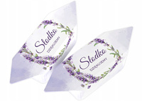 Krówki ślub podziękowania lawenda wzór 7